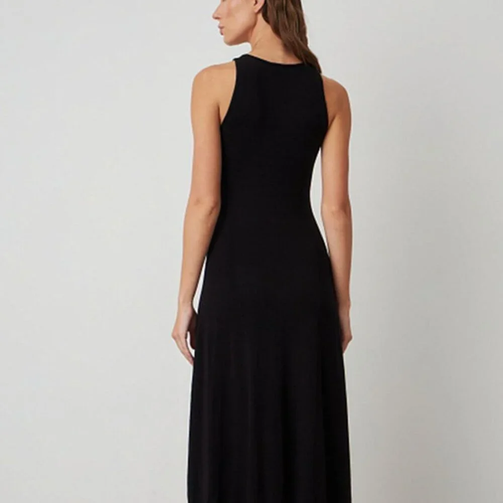 Side Slit Round Neck Sleeveless Dress - Picture 7 of 11